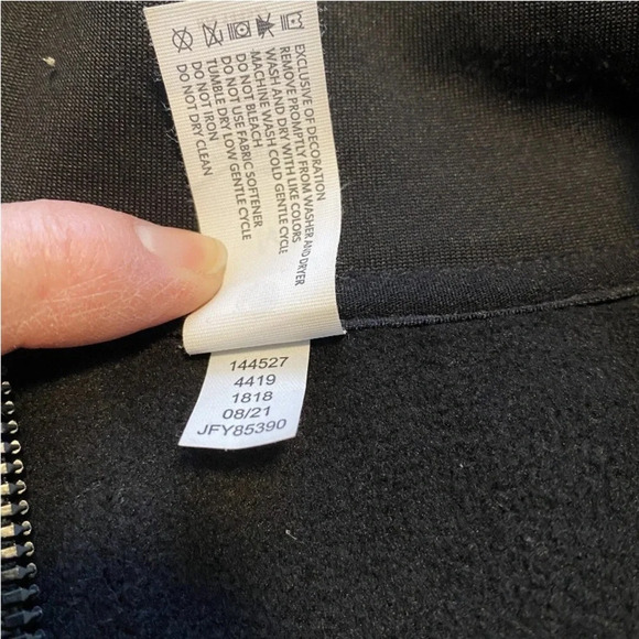 Yogalicious Jacket Medium Black Full Zip Activewear Yoga Thumb Holes Stretch - Picture 4 of 7